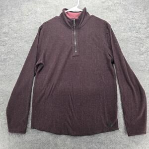Outpost Makers Pullover Mens Medium Quarter Zip Sweater Stretch Soft Fleece